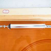 Aluminum pneumatic screen door closer